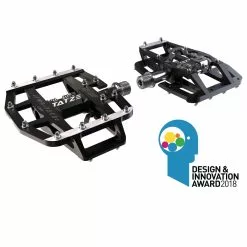 Tatze-Bike Tatze Pedal MTB TWO-FACE Plattform/SPD, Schwarz, 14 Pins