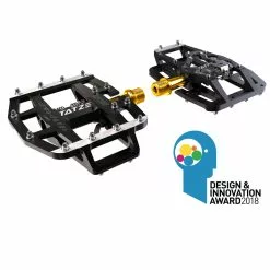 Tatze-Bike Tatze Pedal MTB TWO-FACE Titan Plattform/SPD, Schwarz, 14 Pins