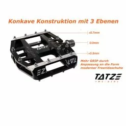 Tatze-Bike Tatze Pedal MTB MC-AIR Plattform Schwarz 14 Pins Je Seite 11 Tatze-Bike Tatze Pedal MTB MC-AIR Plattform Schwarz 14 Pins Je Seite -Rennrad handeln 9120106700039 tatze pedal mtb mc air plattform schwarz 14 pins je seite plattformpedal bikepedal tatze pedal4