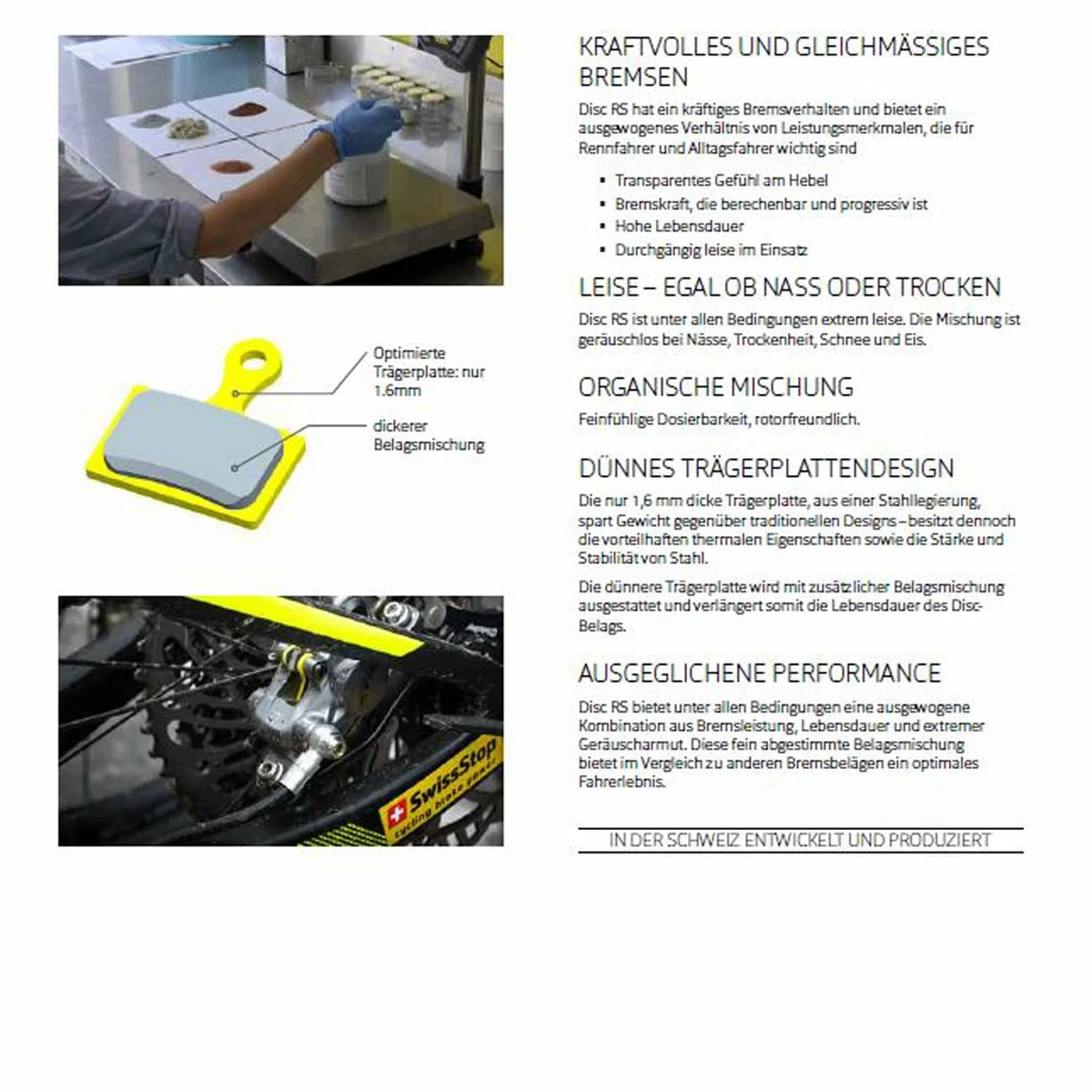 Bremsbelag SwissStop RS, SRAM HRD/Ultimate/TLM, Disc 32RS Brake Pads 2 St. 5 Bremsbelag SwissStop RS, SRAM HRD/Ultimate/TLM, Disc 32RS Brake Pads 2 St. â Bild 3