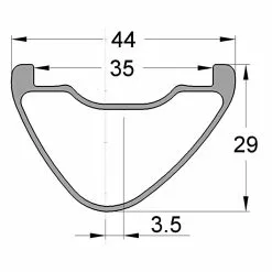 Felge MCFK Carbon, Maulweite: 35 Mm, Ca. 410 Gramm -Rennrad handeln felge mcfk carbon maulweite 35 mm ca 410 gramm4
