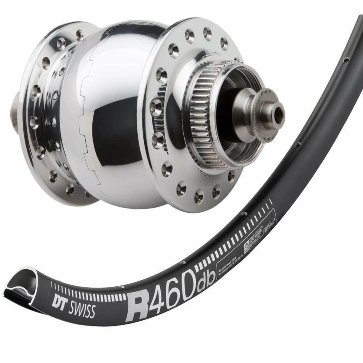 Laufrad Mit Nabendynamo Son 28 Disc Centerlock, Silber Poliert 7 Laufrad Mit Nabendynamo Son 28 Disc Centerlock, Silber Poliert – Bild 5