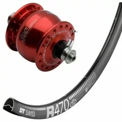 Laufrad Mit Nabendynamo SondeLux Disc Centerlock, Rot -Rennrad handeln laufrad mit nabendynamo sondelux disc centerlock rot3