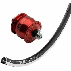 Laufrad Mit Nabendynamo SondeLux -Rot