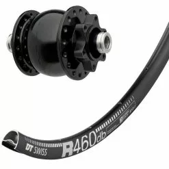 Laufrad Mit Nabendynamo Son 28/12 Disc, 24 Loch, 6-Loch Disc, Schwarz