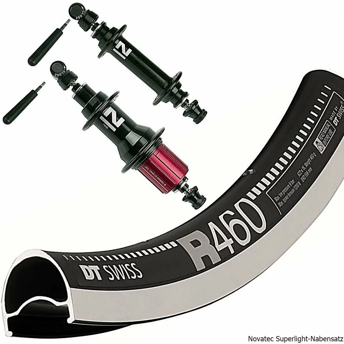 Laufradsatz Novatec - DT R460 4 Laufradsatz Novatec - DT R460 â Bild 2