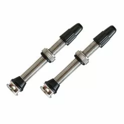 MaXalami FiveWay Tubeless Ventil Silber, SV, 40mm, 2er Set