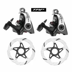 Mechanische Scheibenbremse TRP Spyre SLC FM MD-C610, Flatmount, 1 Paar Incl. Bremsscheiben