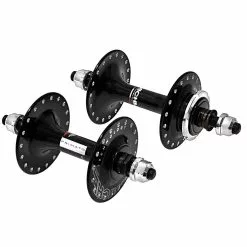 Nabensatz MICHE Primato Pista, 32 Loch, Schwarz, Fix/Free