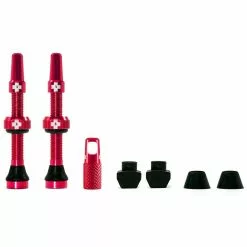 Muc-Off Muc Off Tubeless Valve Kit Universal For MTB & Road, Farbe: Rot
