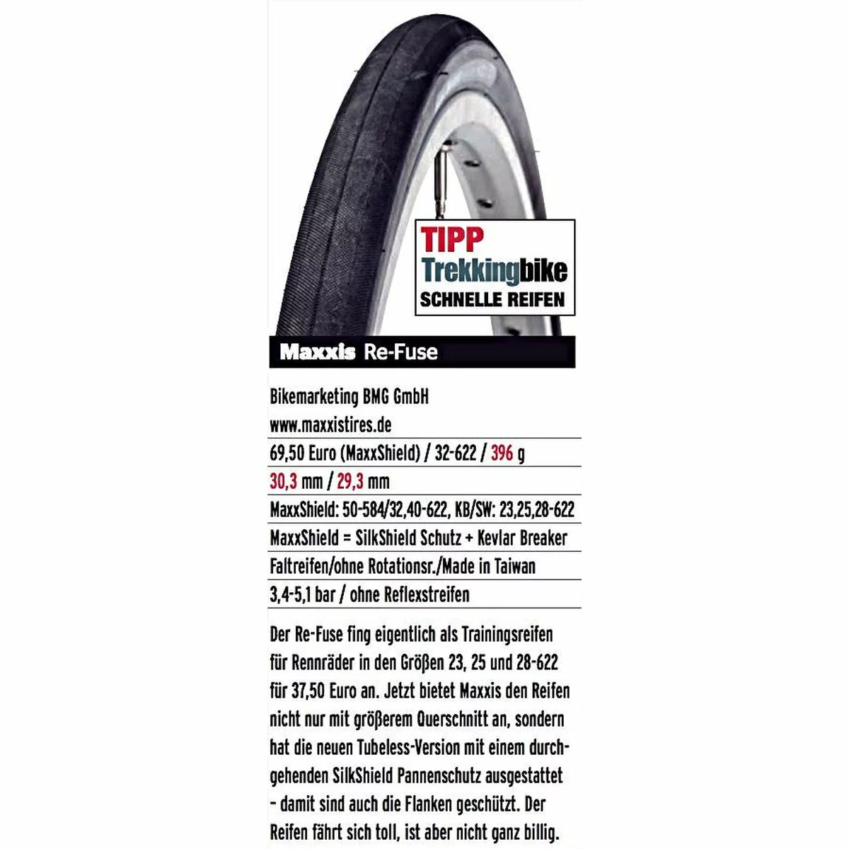 Reifen Maxxis 40-622 ReFuse, (700x40C), DualCompound TR MaxShield Faltbar 4 Reifen Maxxis 40-622 ReFuse, (700x40C), DualCompound TR MaxShield Faltbar – Bild 2