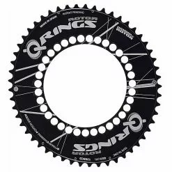 Rotor Q Ring Aero-Kettenblätter, Lochkreis 130 Mm, Ca. 150 Gramm (Paar)