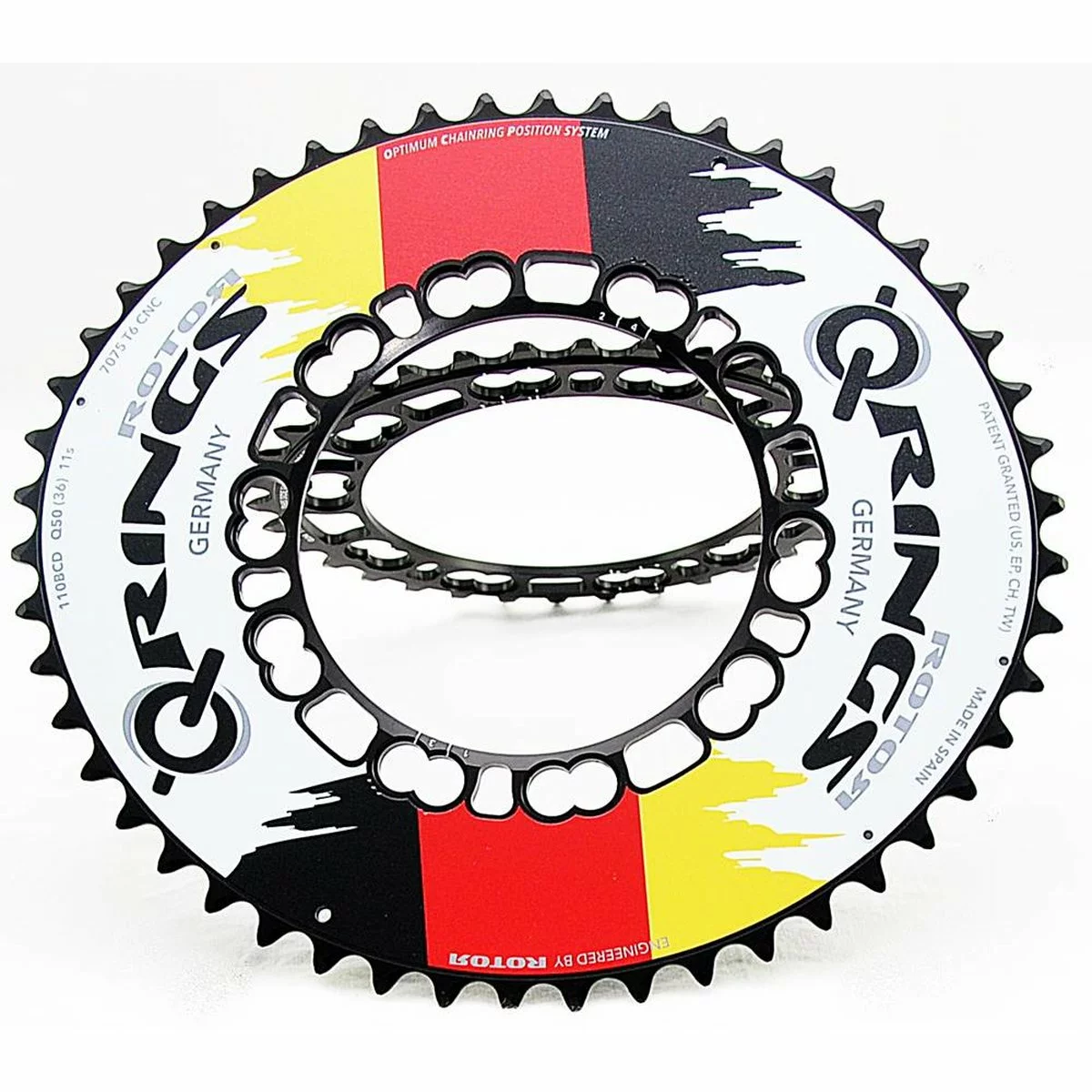 Rotor Q Ring Compact Flag Edition, Ca. 142 Gramm (Paar) 3 Rotor Q Ring Compact Flag Edition, Ca. 142 Gramm (Paar)