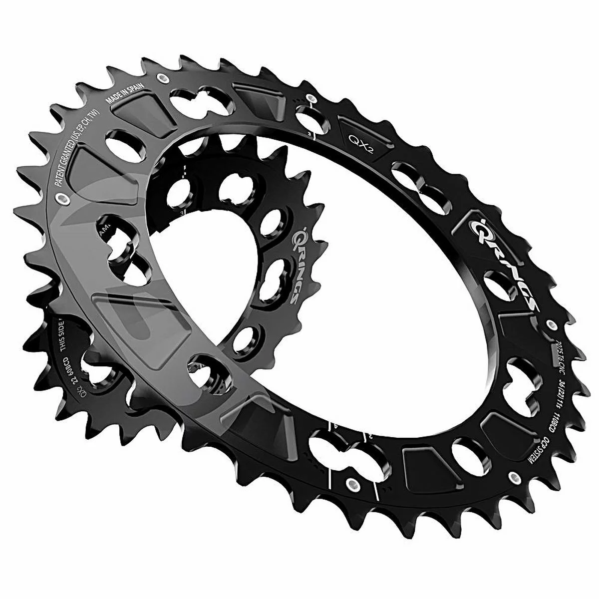 Rotor Q Ring Kettenblätter MTB 2-fach, Lochkreis 104/64 Mm, Für Shimano XTR 985, Ca. 150 Gramm 3 Rotor Q Ring Kettenblätter MTB 2-fach, Lochkreis 104/64 Mm, Für Shimano XTR 985, Ca. 150 Gramm