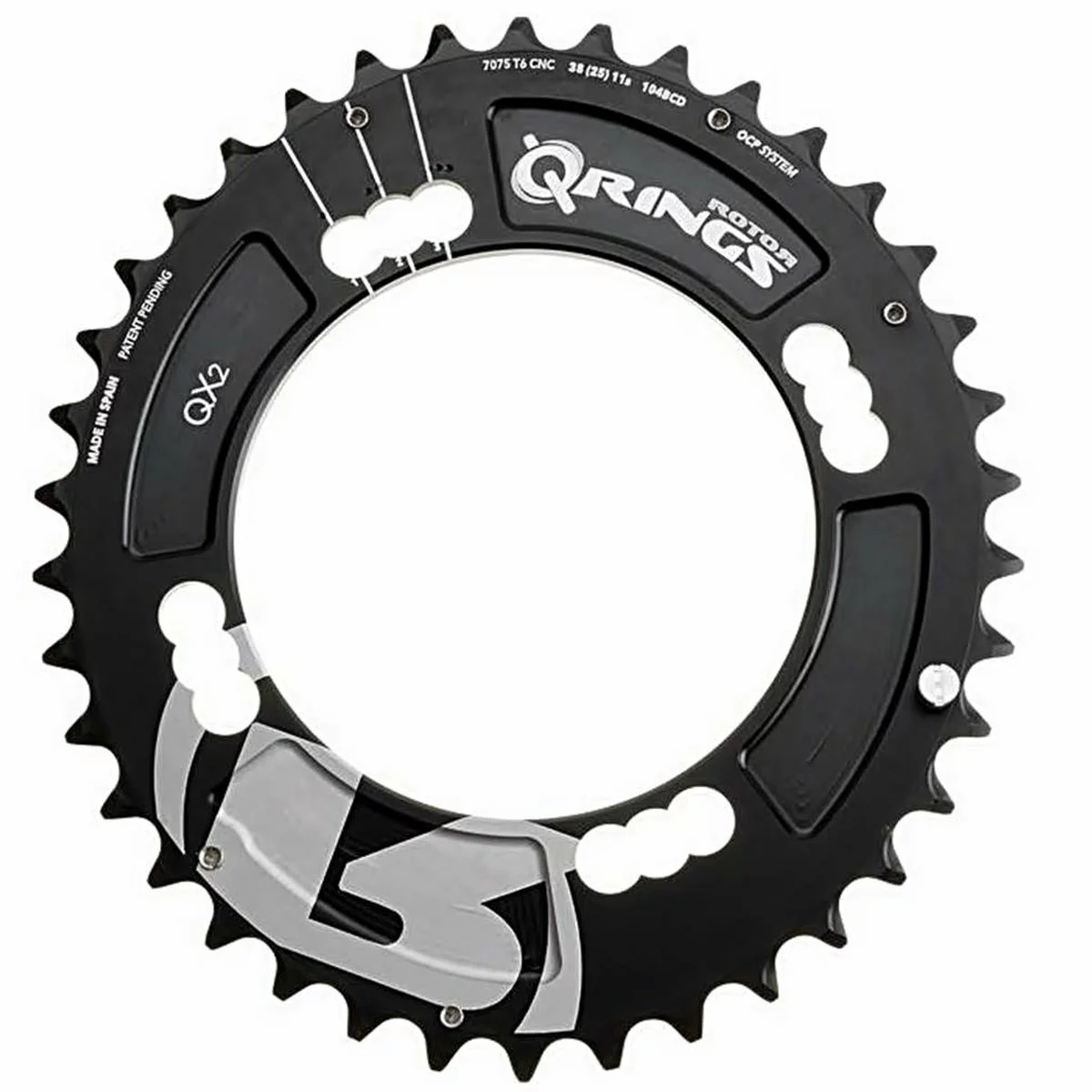 Rotor Q Ring Kettenblätter MTB 2-fach, Lochkreis 104/64 Mm, Für Shimano XTR 985, Ca. 150 Gramm 5 Rotor Q Ring Kettenblätter MTB 2-fach, Lochkreis 104/64 Mm, Für Shimano XTR 985, Ca. 150 Gramm – Bild 3