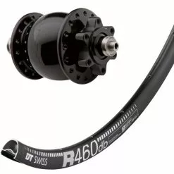 Laufrad Mit Nabendynamo Son 28 Disc 6-Loch, Schwarz, Schnellspanner