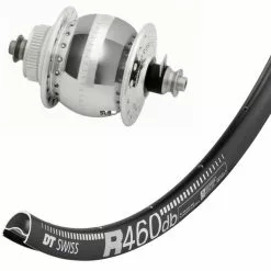 Laufrad Mit Nabendynamo SondeLux Disc Centerlock, Silber