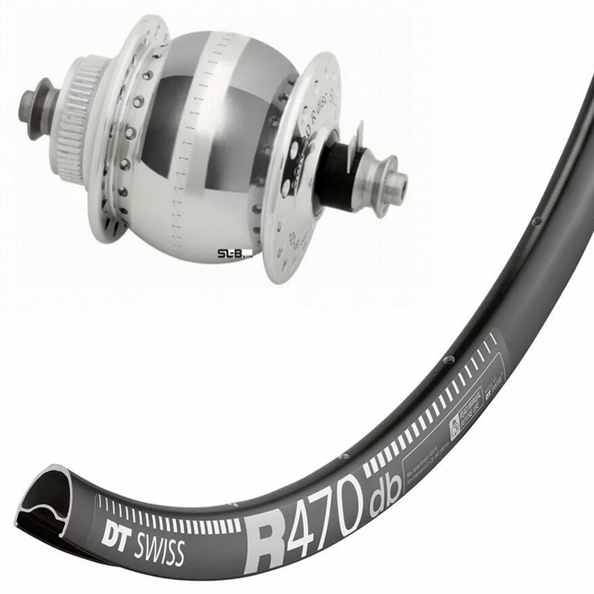 Laufrad Mit Nabendynamo SondeLux Disc Centerlock, Silber 5 Laufrad Mit Nabendynamo SondeLux Disc Centerlock, Silber – Bild 3