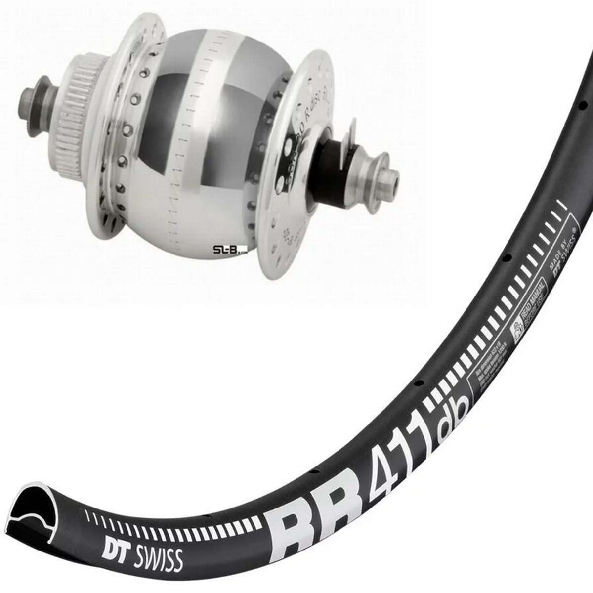 Laufrad Mit Nabendynamo SondeLux Disc Centerlock, Silber 7 Laufrad Mit Nabendynamo SondeLux Disc Centerlock, Silber – Bild 5