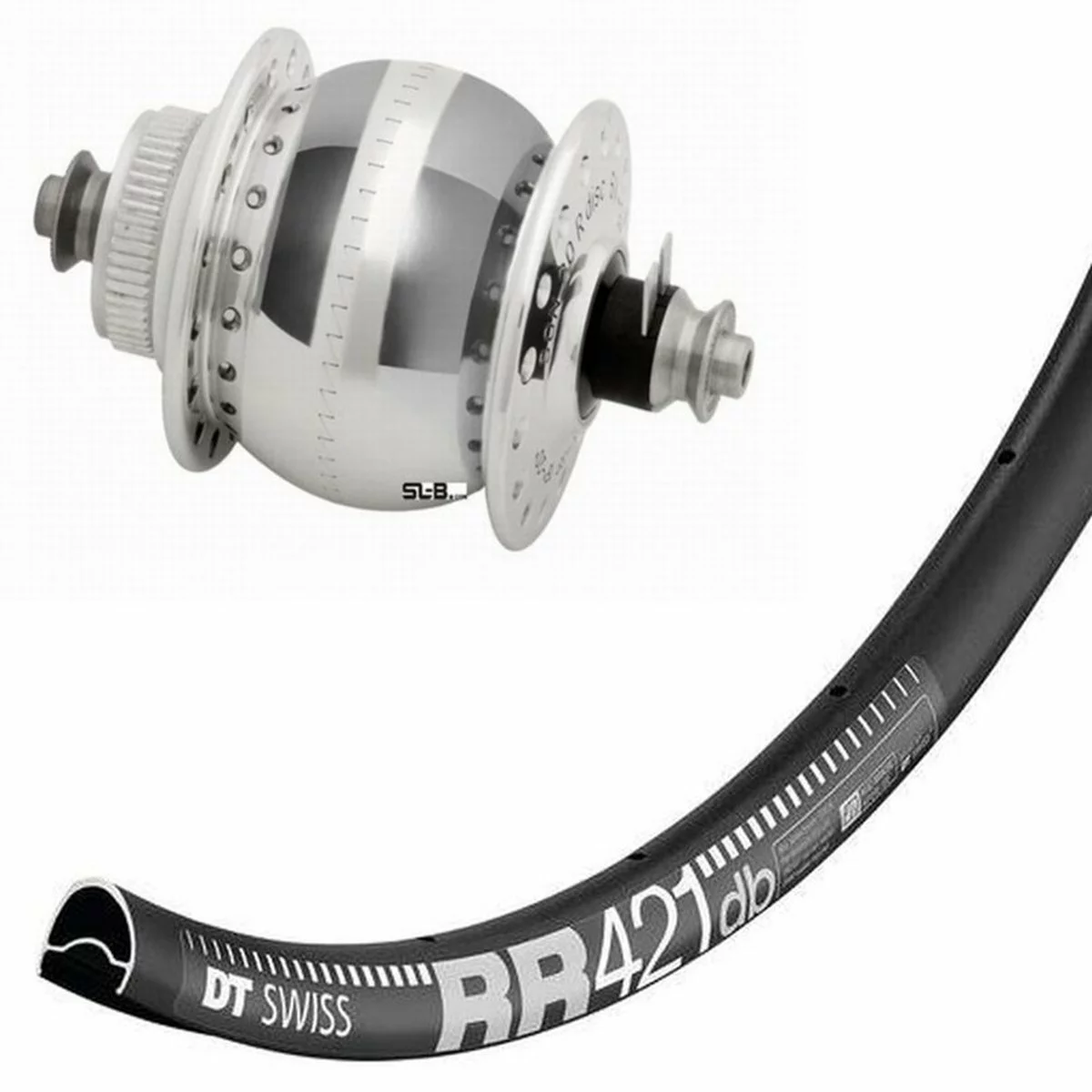 Laufrad Mit Nabendynamo SondeLux Disc Centerlock, Silber 8 Laufrad Mit Nabendynamo SondeLux Disc Centerlock, Silber – Bild 6