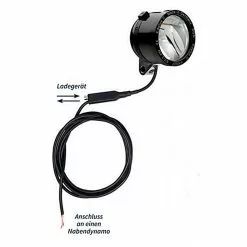 SON 'Edelux II' Scheinwerfer, Schwarz, Mit Abzweigdose