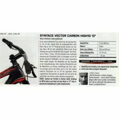 Lenker Syntace Vector Carbon High 10, Ca. 226 Gramm -Rennrad handeln syntace vector carbon high 10 duraflite carbon 318 carbonlenker mtb lenker cross country lenker4