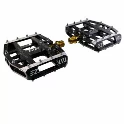 Tatze-Bike Tatze Pedal MTB MC-AIR Titan Plattform, Schwarz, 14 Pins Je Seite
